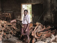 Worker in Dusky Tea Factory, India (PHOTO) This photo was taken at a traditional tea factory in the...