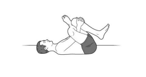 reclined ankle to knee pose 300x159 Yoga for Long Travel