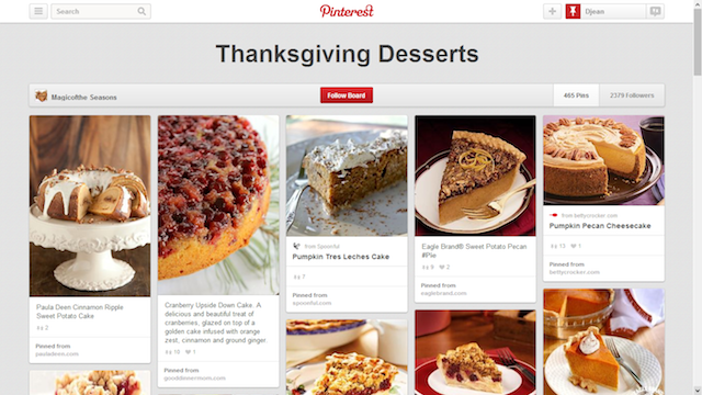 Thanksgiving desserts pinterest