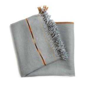 Soft grey throw