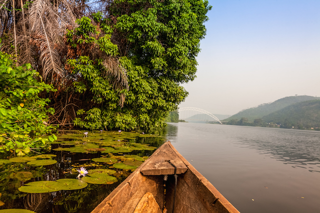 canoe ride in ghana