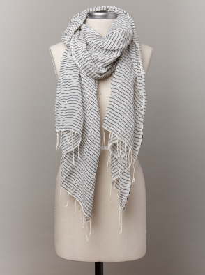 Sisay Striped Scarf, $38 - Handwoven in Ethiopia and made from 100% Egyptian cotton