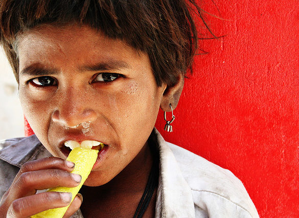 india homeless child