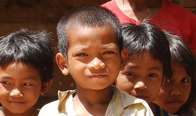 cambodian village kids
