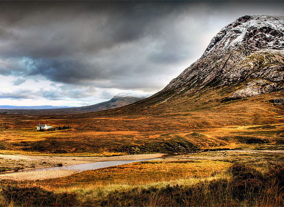 Mountain in highlands of Scotland