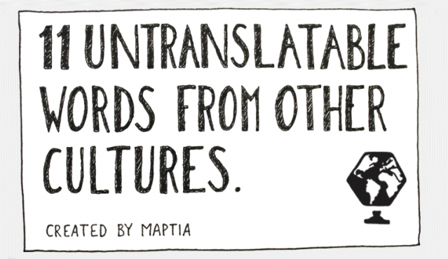 11 untranslatable words from various languages