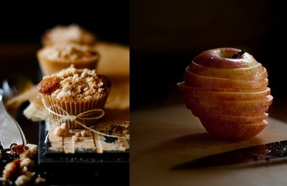 vegan apple spice muffin