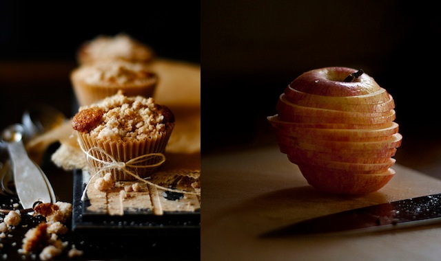 vegan apple spice muffin