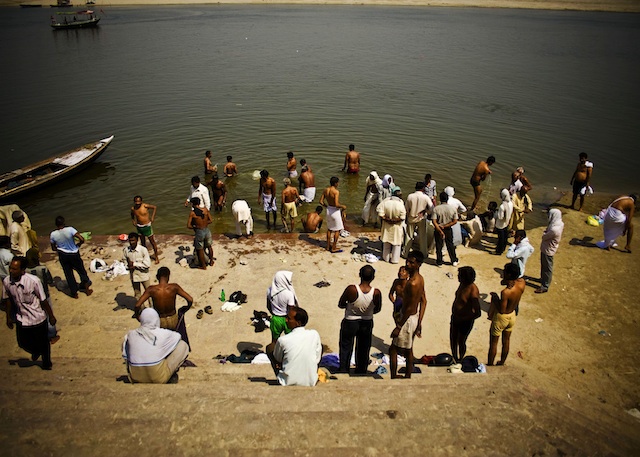 Steps Ganges River