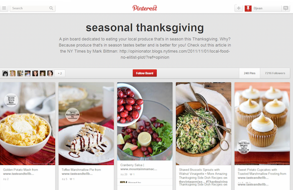 Thanksgiving Pinterest Slider