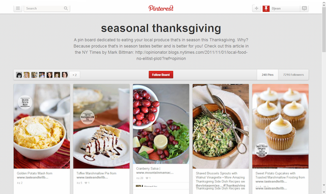 Thanksgiving Pinterest Slider