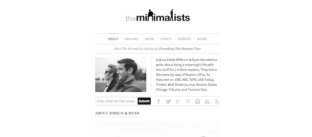 the minimalists