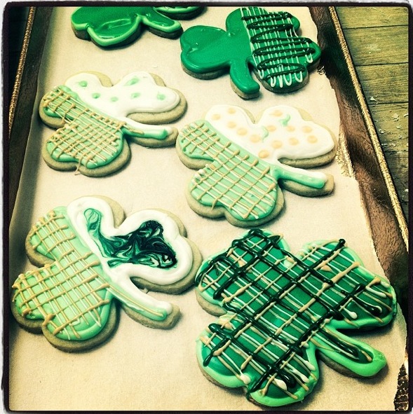 shamrock cookies