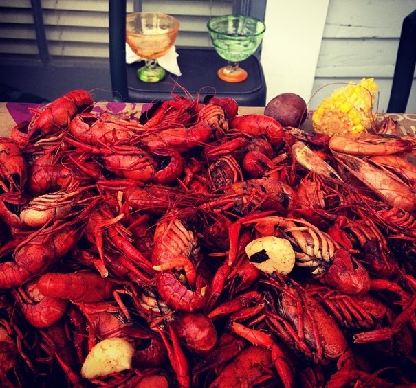 Louisiana classic: crawfish boil.