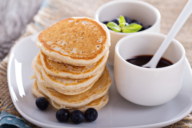 coconut and oat flour pancakes