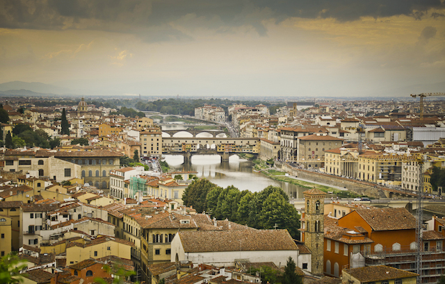 ariel view of florence