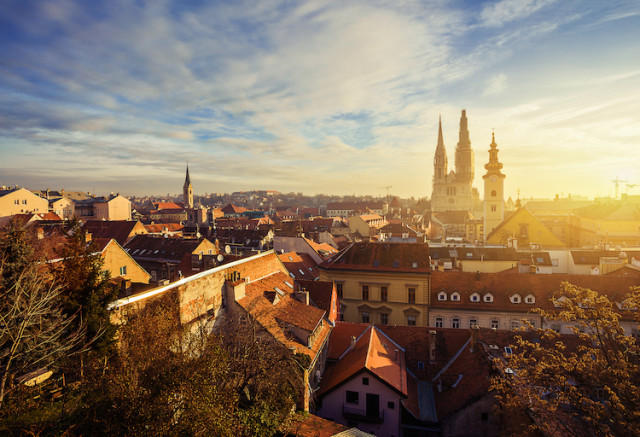 morning in zagreb