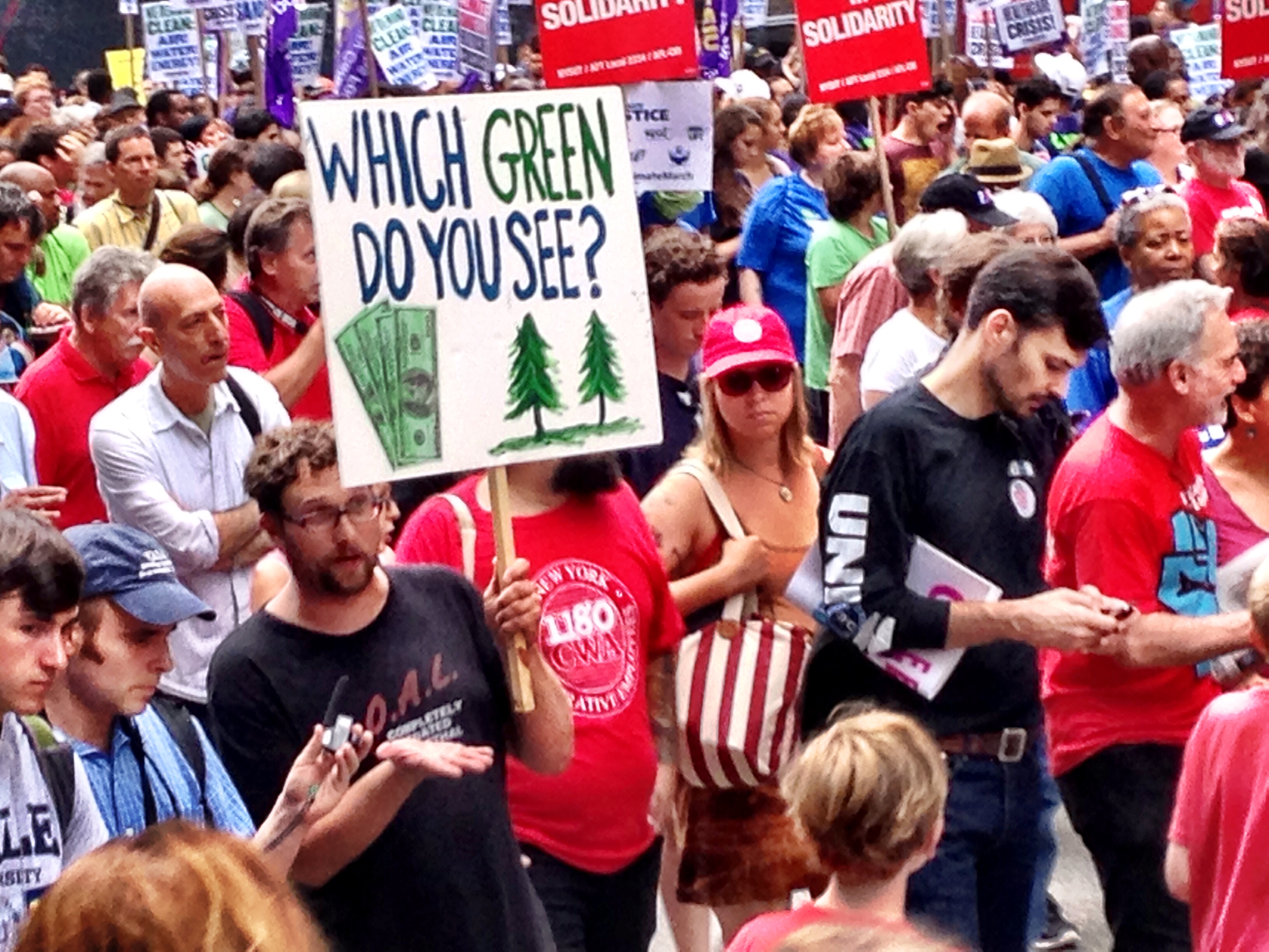 nyc peoples climate march green
