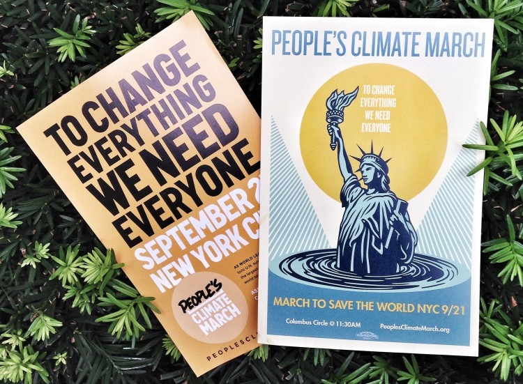 peoples climate march nyc flyer walk the walk