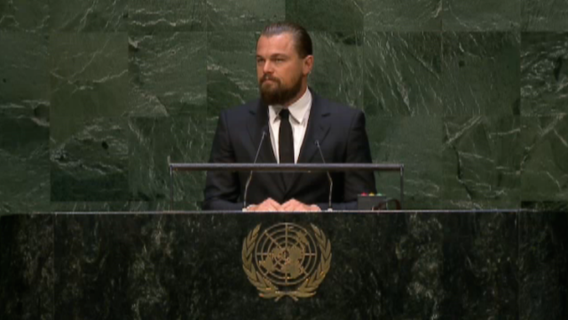 eonardo dicaprio un climate speech