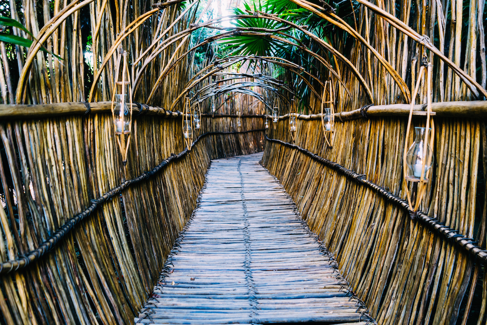 azulik bamboo entrance